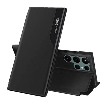 Hülle für Samsung Galaxy S22 Ultra 5G S908, Techsuit, eFold, Schwarz