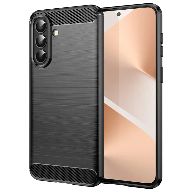 Coque pour Samsung Galaxy A57 5G, OEM, Carbon Pro, Noire