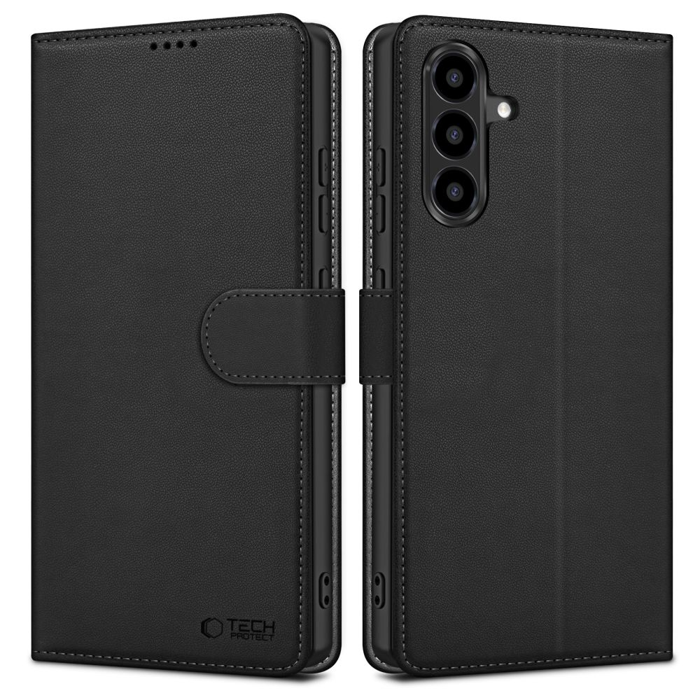Hülle für Samsung Galaxy A37 5G / A56 A566 / A36 A366, Tech-Protect, Wallet, Schwarz