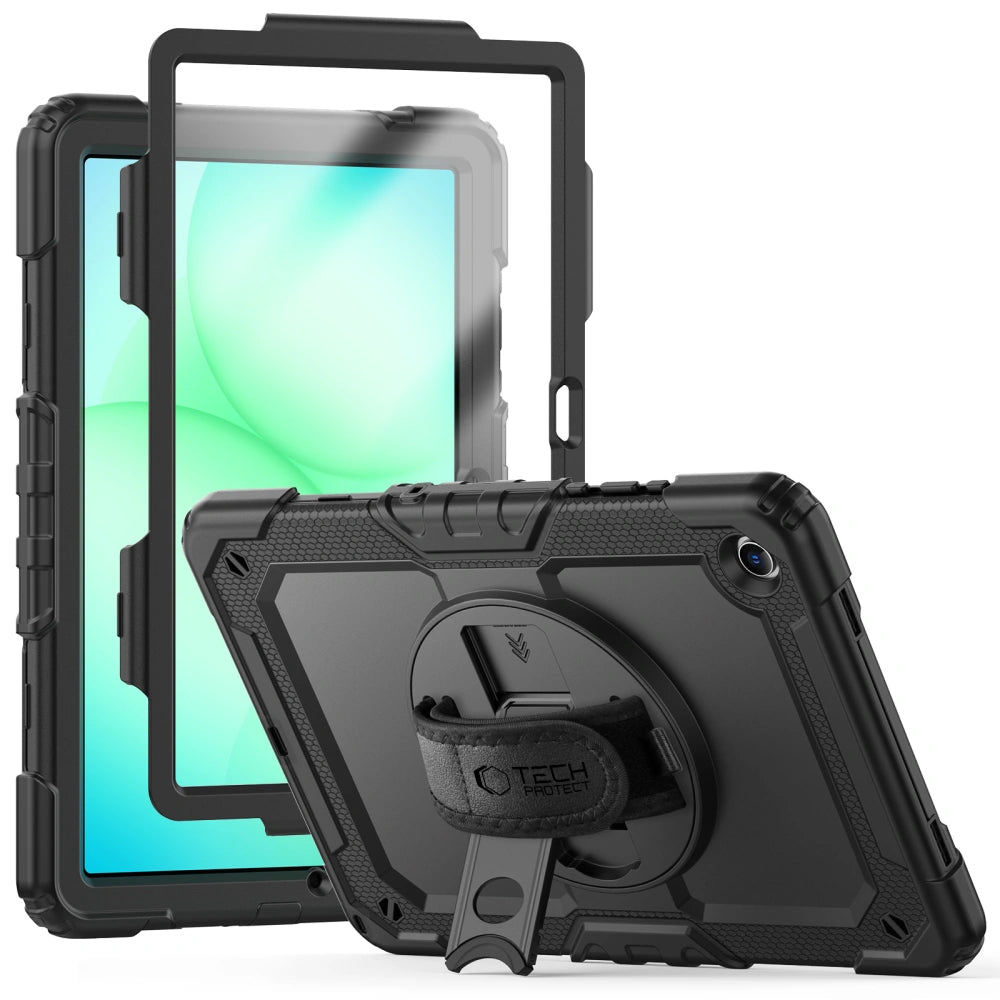 Hoes voor Samsung Galaxy Tab A11+ / Tab A9+, Tech-Protect, Solid, Zwart