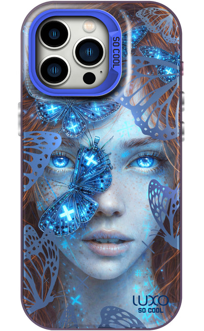 Coque pour Samsung Galaxy A05s A057, LUXO So CooL, ArcadiA Butterfly Girl, Multicolore