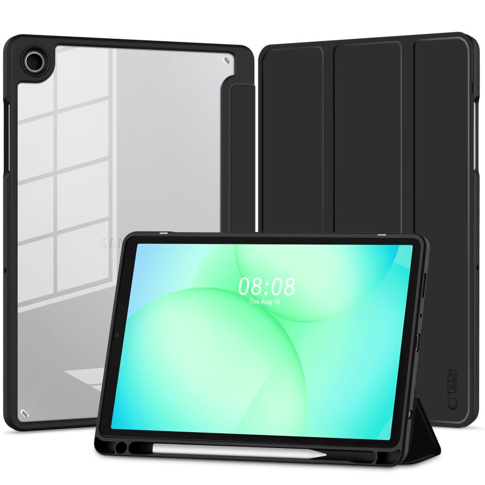 Étui pour Samsung Galaxy Tab A11 / Tab A9, Tech-Protect, SC PEN Hybrid, Noir