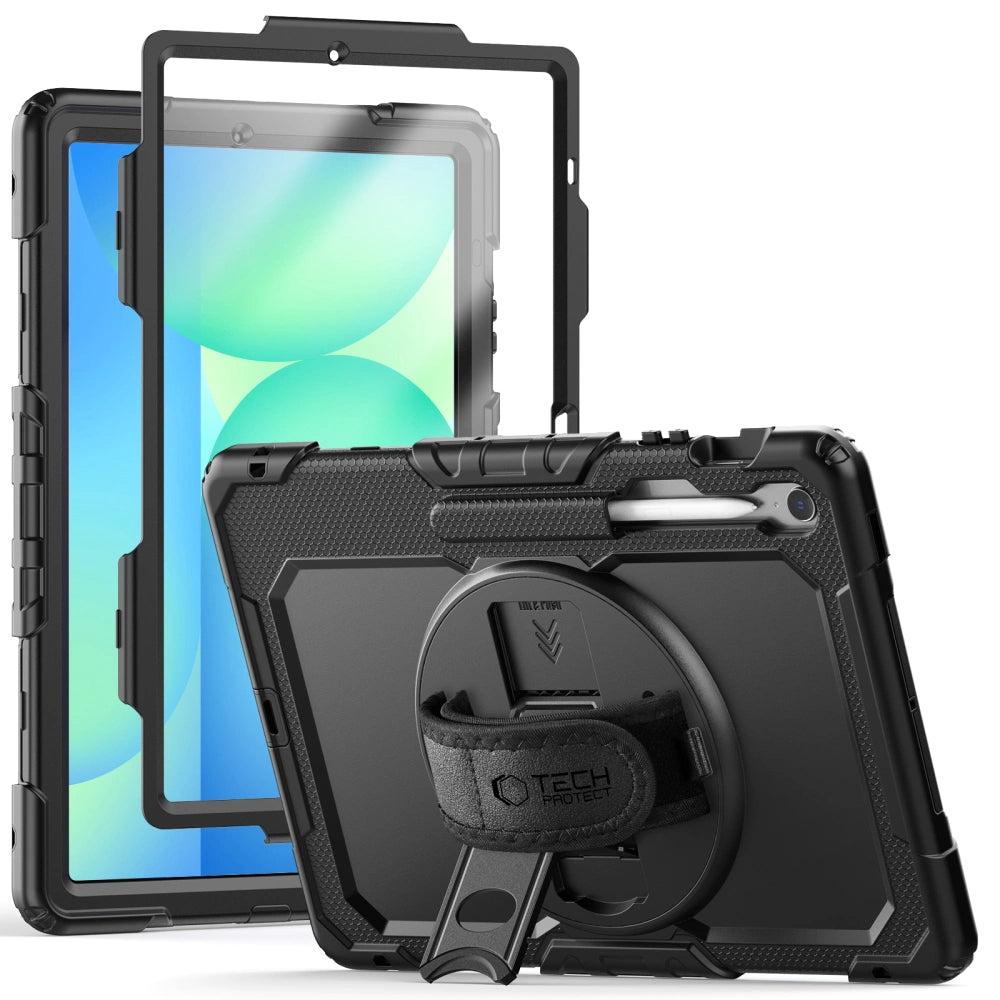 Hoes voor Samsung Galaxy Tab S10 FE+, Tech-Protect, Solid, Zwart