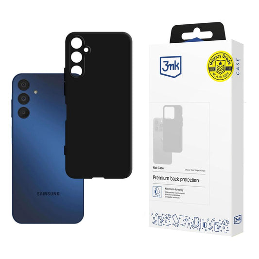 Coque pour Samsung Galaxy A15 5G A156 / A15 A155, 3MK, Noir Mat
