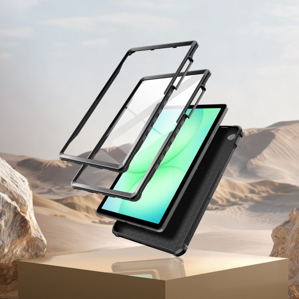 Étui pour Samsung Galaxy Tab A11+ / Tab A9+, Tech-Protect, Kevlar Pro, Noir