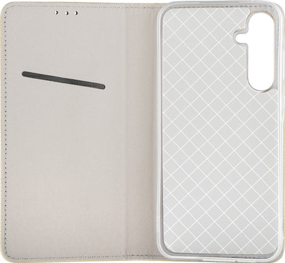 Hülle für Samsung Galaxy A16 5G A166 / A16 4G A165, OEM, Smart Magnet, Gold