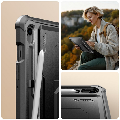 Hülle für Samsung Galaxy Tab S10 Lite / Tab S10 FE / Tab S9, Tech-Protect, Kevlar Pro, Schwarz