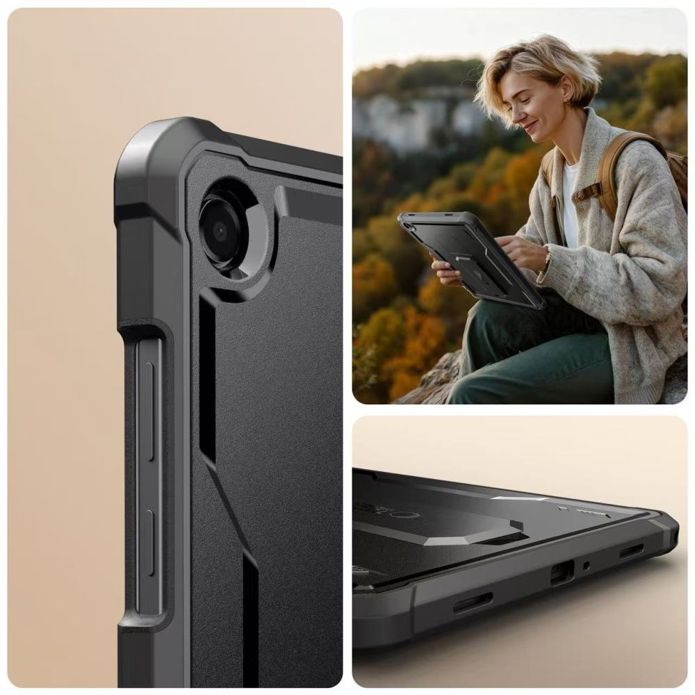 Étui pour Samsung Galaxy Tab A11+ / Tab A9+, Tech-Protect, Kevlar Pro, Noir