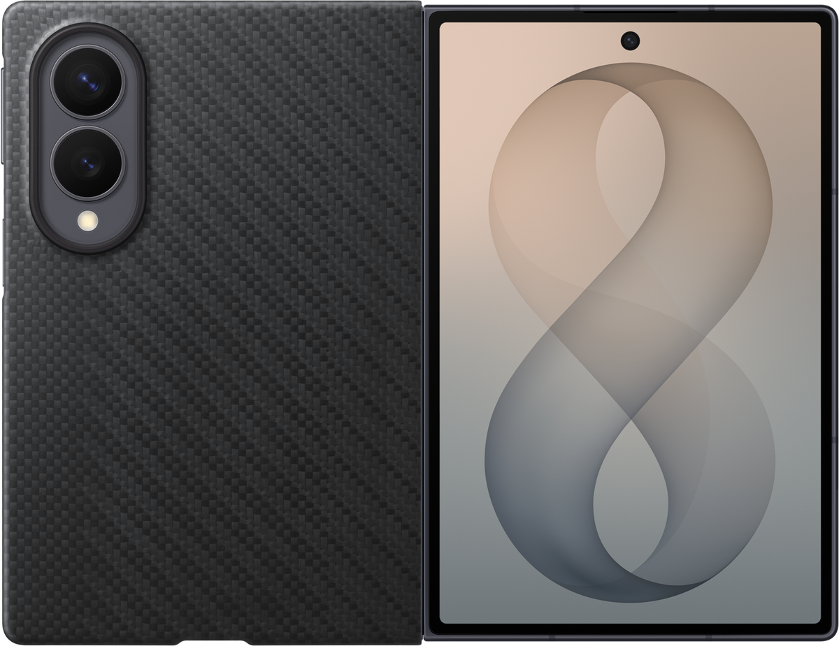 Hülle für Samsung Galaxy Z Fold8 F971, Carbon Magnet Case, Schwarz EF-KF971SBEGWW