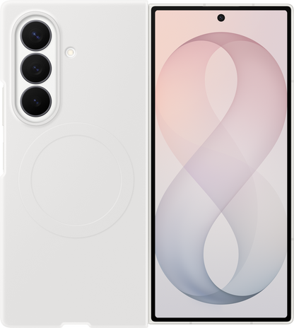 Coque pour Samsung Galaxy Z Fold8 Ultra F976, Silicone Magnet Case, Blanche EF-EF976CWEGWW