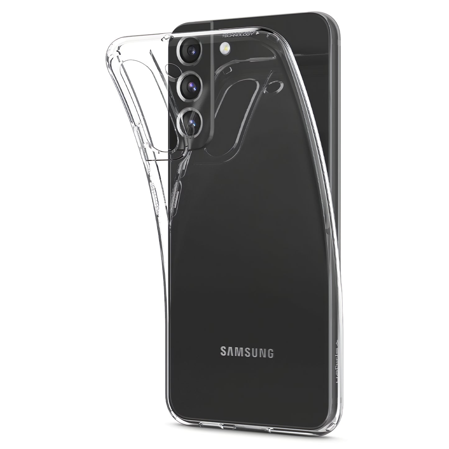 Coque pour Samsung Galaxy S22 5G S901, Spigen, Liquid Crystal, Transparent 