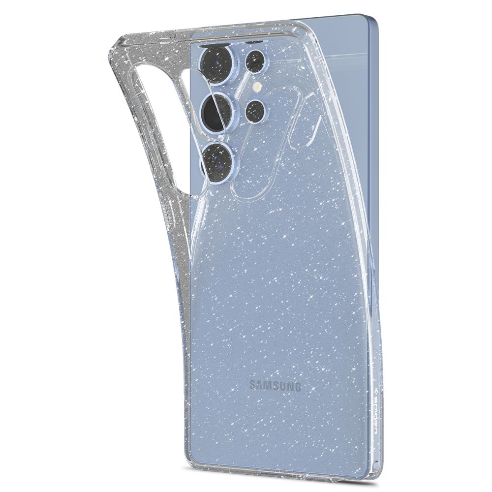 Hülle für Samsung Galaxy S25 Ultra S938, Spigen, Liquid Crystal Glitter, Transparent ACS08950