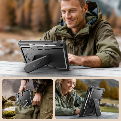 Hülle für Samsung Galaxy Tab S10 Lite / Tab S10 FE / Tab S9, Tech-Protect, Kevlar Pro, Schwarz