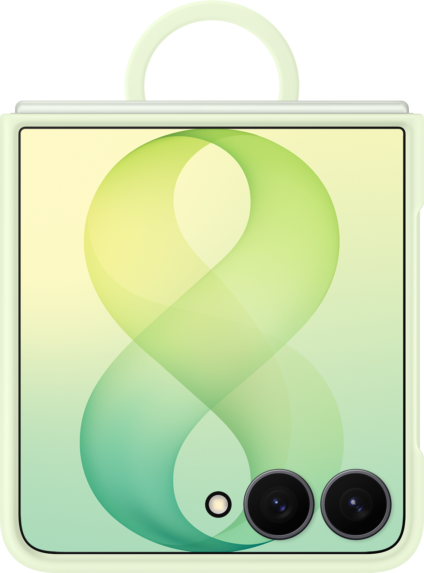 Hülle für Samsung Galaxy Z Flip8 F776, Silikonring Magnet, Grün EF-EF776CGEGWW