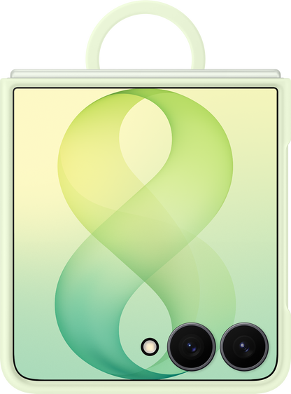 Hülle für Samsung Galaxy Z Flip8 F776, Silikonring Magnet, Grün EF-EF776CGEGWW