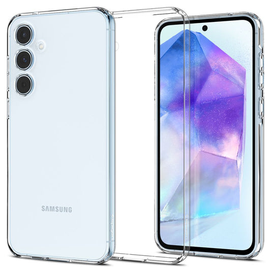 Hoesje voor Samsung Galaxy A55 5G A556, Spigen, Liquid Crystal, Transparant ACS07537 