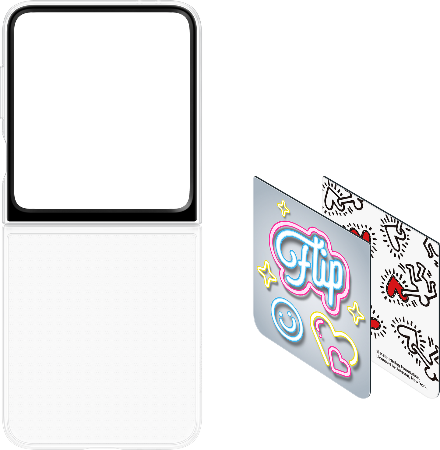 Hoesje voor Samsung Galaxy Z Flip6 F741, FlipSuit hoesje, Wit EF-ZF741CWEGWW 