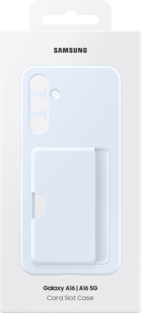 Hoesje voor Samsung Galaxy A16 5G A166 / A16 4G A165, Card Slot Case, Blauw EF-OA166TLEGWW 