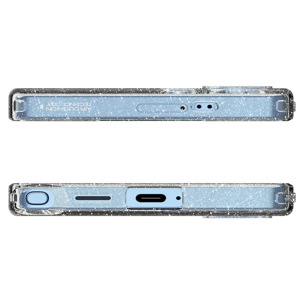 Hülle für Samsung Galaxy S25 Ultra S938, Spigen, Liquid Crystal Glitter, Transparent ACS08950