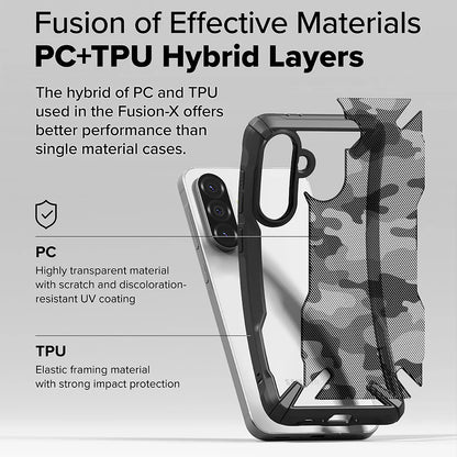 Hoes voor Samsung Galaxy A56 A566 / A36 A366, Ringke, Fusion X Camo, Zwart