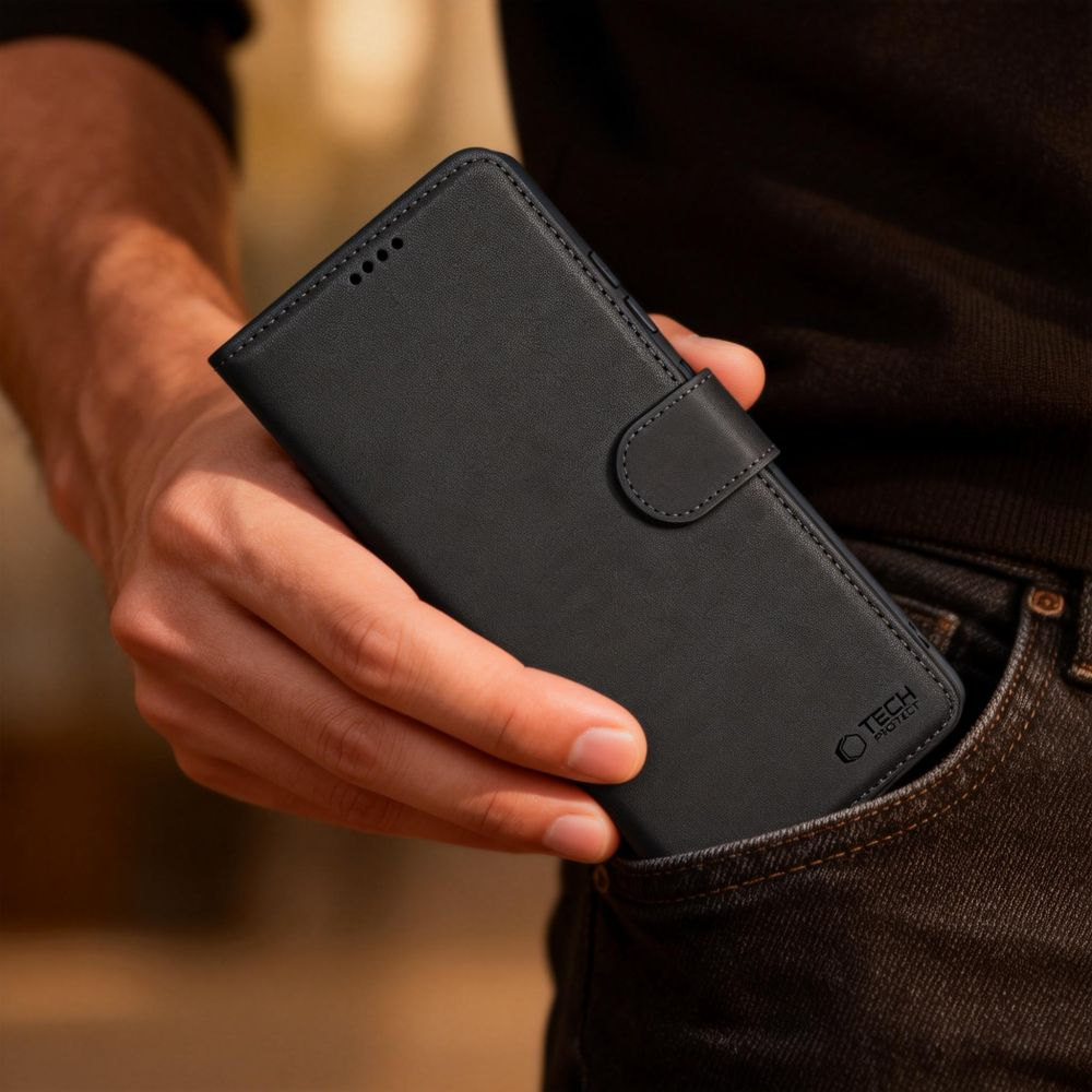 Hülle für Samsung Galaxy A37 5G / A56 A566 / A36 A366, Tech-Protect, Wallet, Schwarz