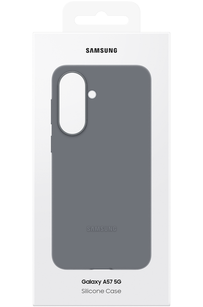 Hülle für Samsung Galaxy A57 5G, Silikon Case, Grau EF-PA576CJEGWW