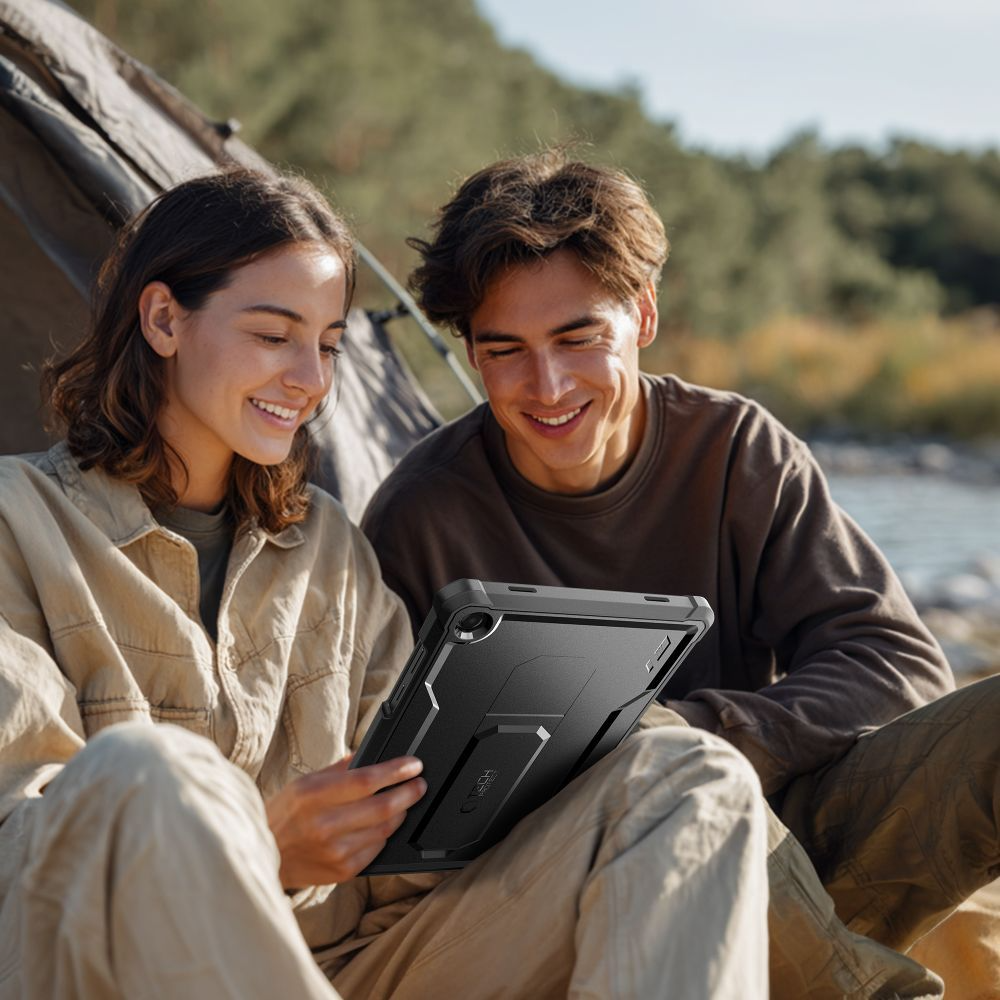Étui pour Samsung Galaxy Tab A11+ / Tab A9+, Tech-Protect, Kevlar Pro, Noir