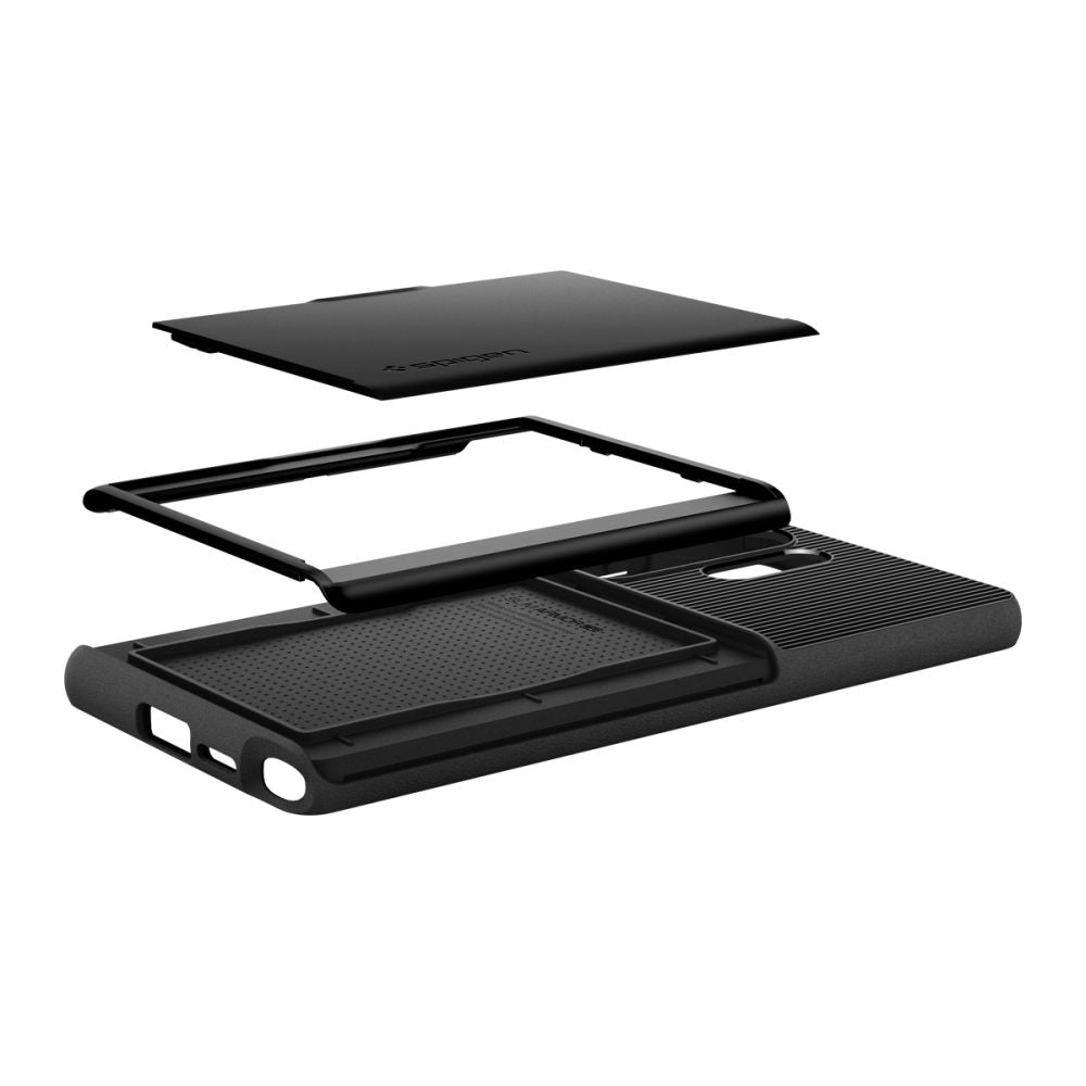 Hoes voor Samsung Galaxy S25 Ultra S938, Spigen, Slim Armor CS, Zwart ACS08967