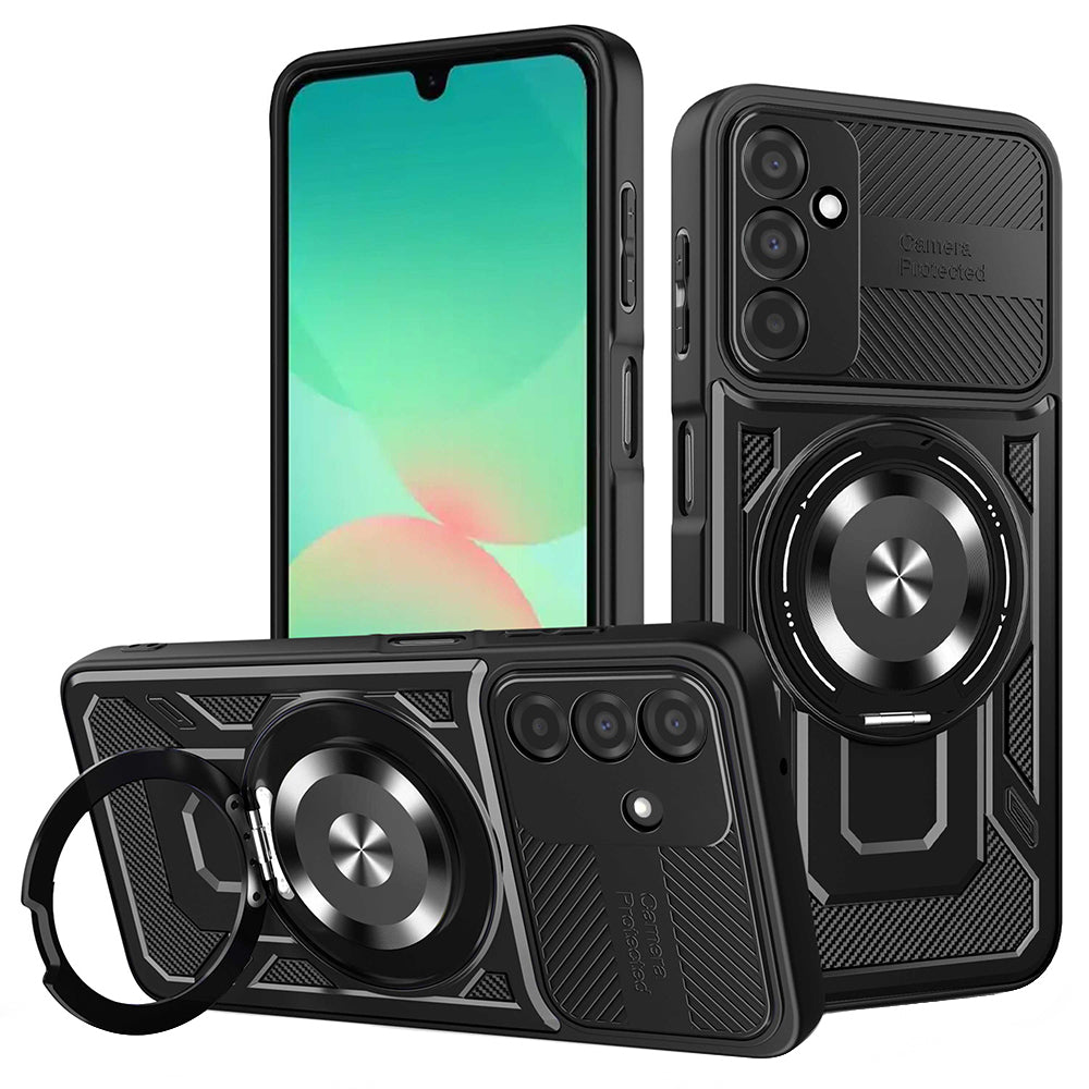 Coque pour Samsung Galaxy A26 A266, Techsuit, RuggedCam, Noire