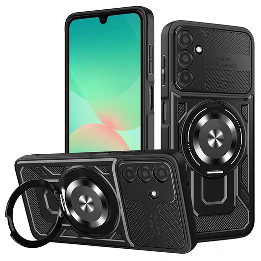 Hoes voor Samsung Galaxy A26 A266, Techsuit, RuggedCam, Zwart