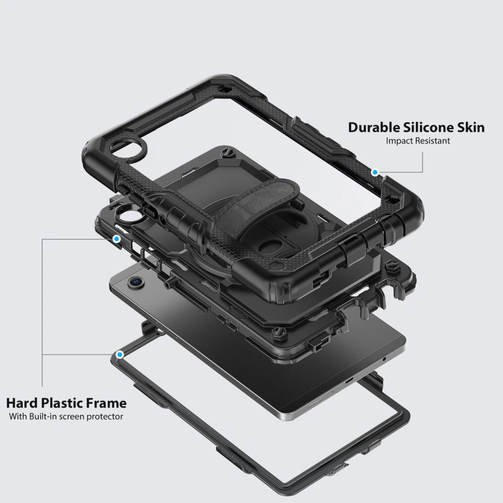 Coque pour Samsung Galaxy Tab A11 / Tab A9, Tech-Protect, Solid, Noire