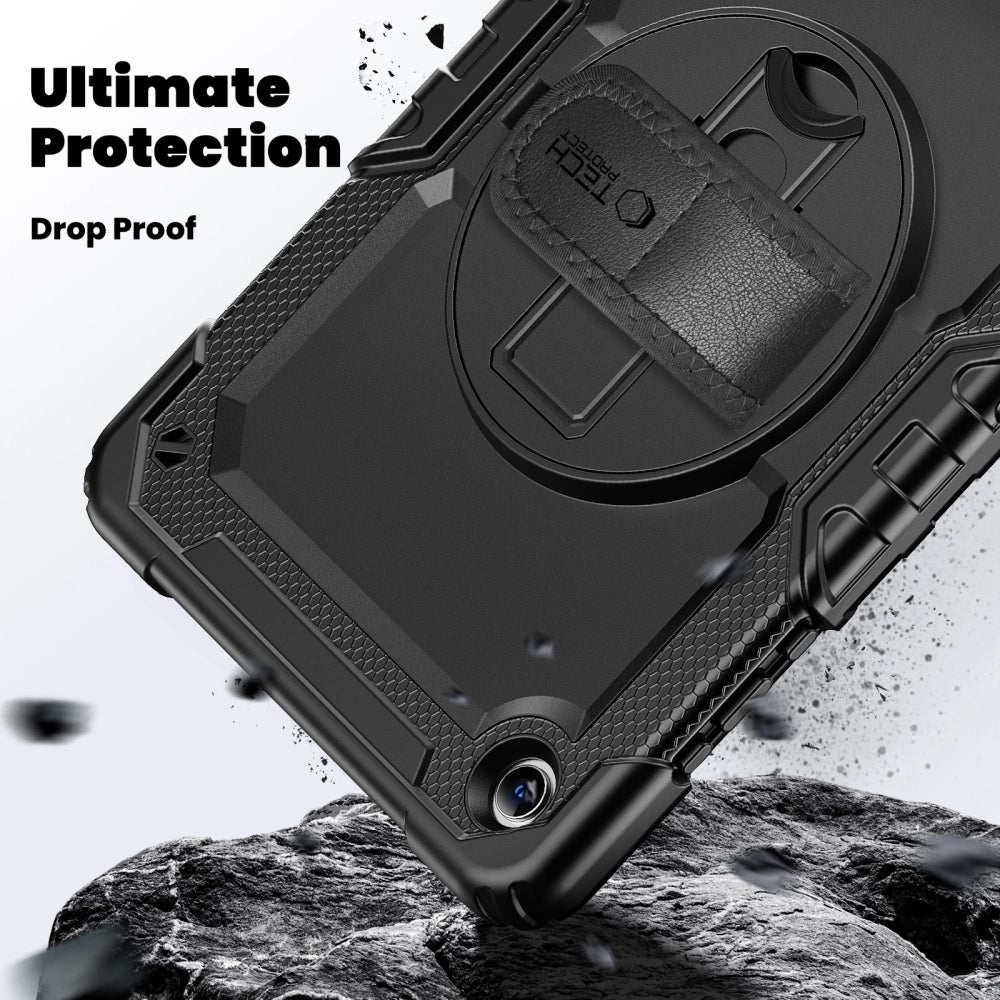 Hoes voor Samsung Galaxy Tab A11+ / Tab A9+, Tech-Protect, Solid, Zwart