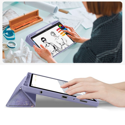Hoes voor Samsung Galaxy Tab A11+ / Tab A9+, Tech-Protect, SC PEN Hybrid, Violet