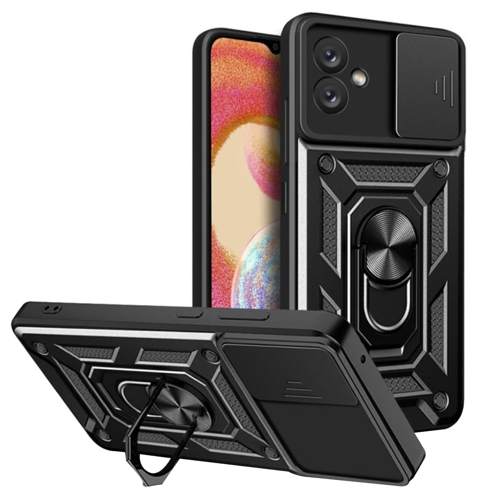 Coque pour Samsung Galaxy A04e A042 / M04 M045, Techsuit, CamShield, Noire