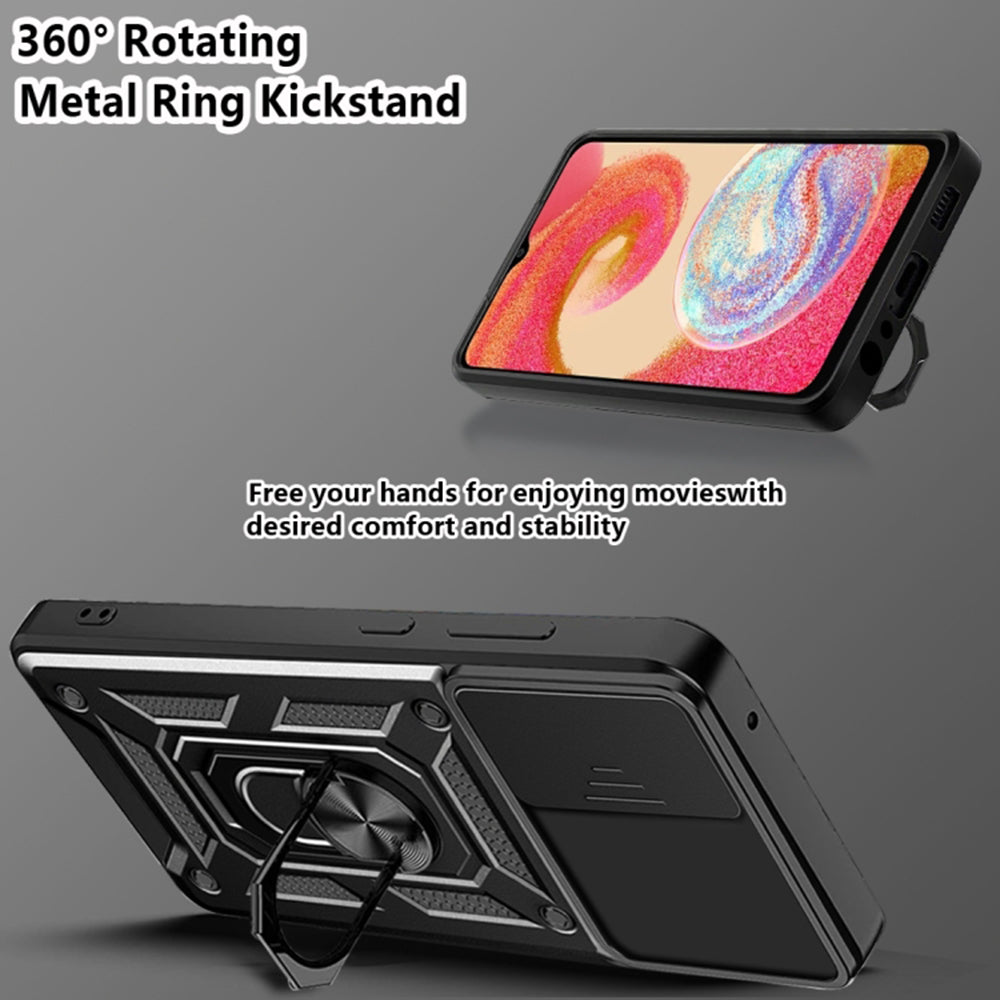 Coque pour Samsung Galaxy A04e A042 / M04 M045, Techsuit, CamShield, Noire