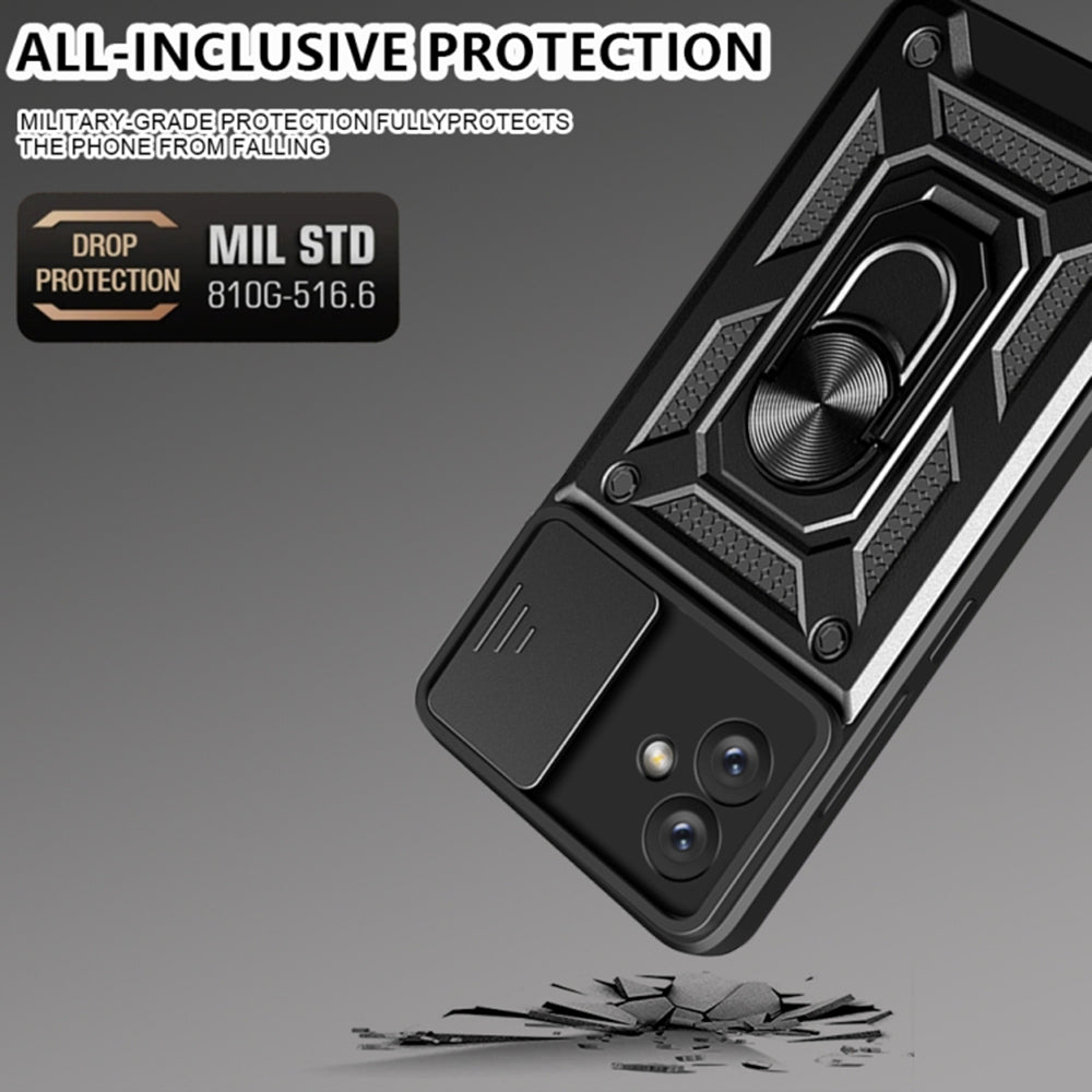 Coque pour Samsung Galaxy A04e A042 / M04 M045, Techsuit, CamShield, Noire