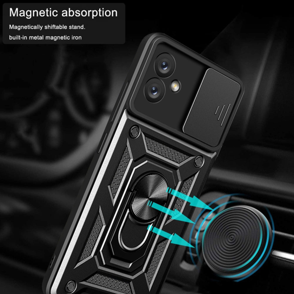 Coque pour Samsung Galaxy A04e A042 / M04 M045, Techsuit, CamShield, Noire