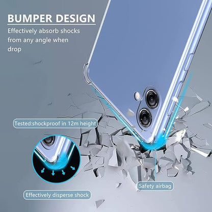 Hoes voor Samsung Galaxy A04e A042 / M04 M045, Techsuit, Schokbestendig Helder, Transparant