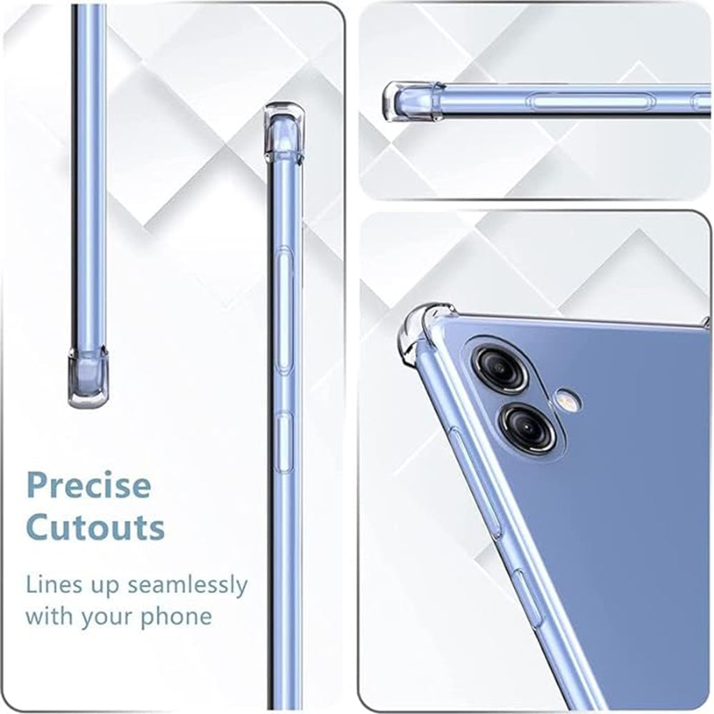 Hoes voor Samsung Galaxy A04e A042 / M04 M045, Techsuit, Schokbestendig Helder, Transparant
