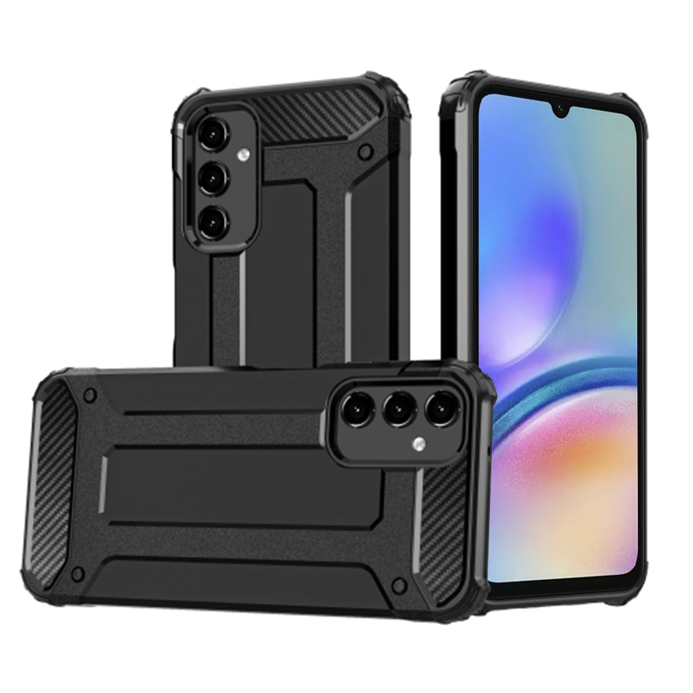Coque pour Samsung Galaxy A05s A057, Techsuit, Hybrid Armor, Noire