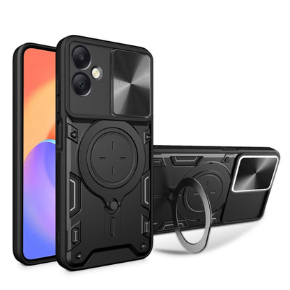 Coque pour Samsung Galaxy A06 A065, Techsuit, CamGuard Pro, Noire