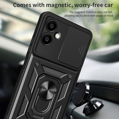 Coque pour Samsung Galaxy A06 A065, Techsuit, CamShield, Noire