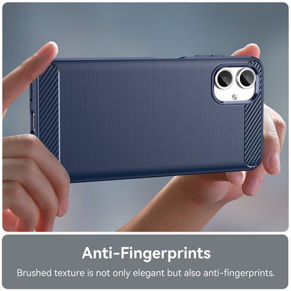 Hülle für Samsung Galaxy A06 A065, Techsuit, Carbon, Blau