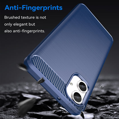Hülle für Samsung Galaxy A06 A065, Techsuit, Carbon, Blau