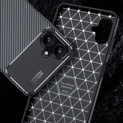 Hülle für Samsung Galaxy A06 A065, Techsuit, CarbonFiber, Schwarz