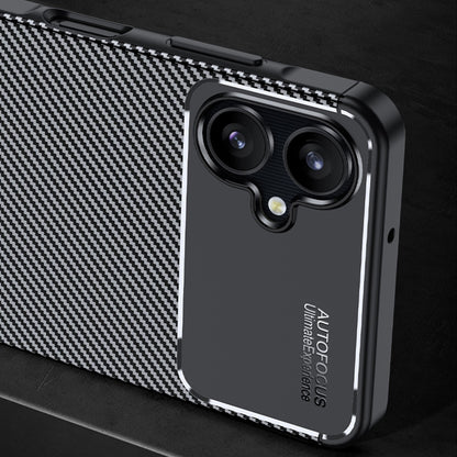 Hülle für Samsung Galaxy A06 A065, Techsuit, CarbonFiber, Schwarz