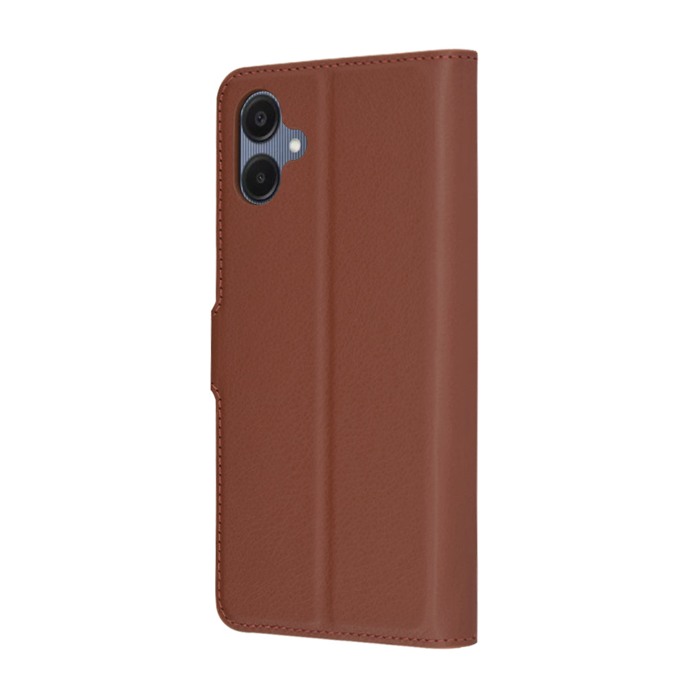 Coque pour Samsung Galaxy A06 A065, Techsuit, Leather Folio, Marron