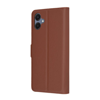 Coque pour Samsung Galaxy A06 A065, Techsuit, Leather Folio, Marron