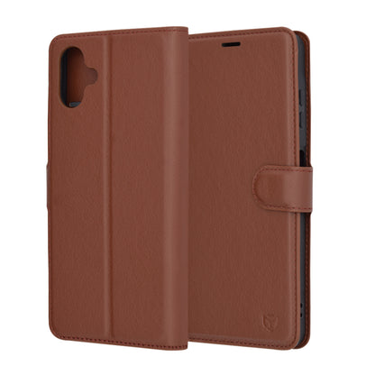 Coque pour Samsung Galaxy A06 A065, Techsuit, Leather Folio, Marron