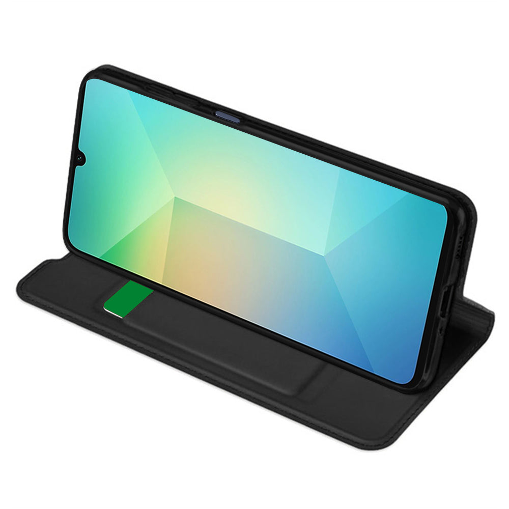 Hoes voor Samsung Galaxy A06 A065, Techsuit, Magskin Book, Zwart